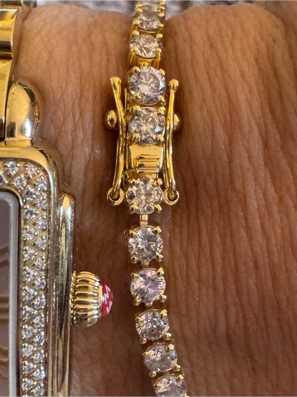 Certified 7.51 CTW Natural Diamonds 14K YG Tennis Bracelet 42 - 9.92g - 7”- NEW